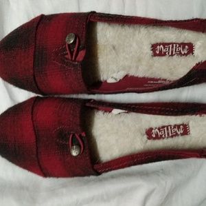 Mad Love Buffalo Check loafers